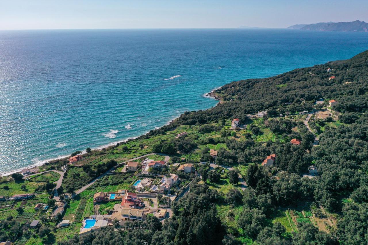 Апартаменты Amaryllis Seaview House By Guestcorfu Парамонас Экстерьер фото