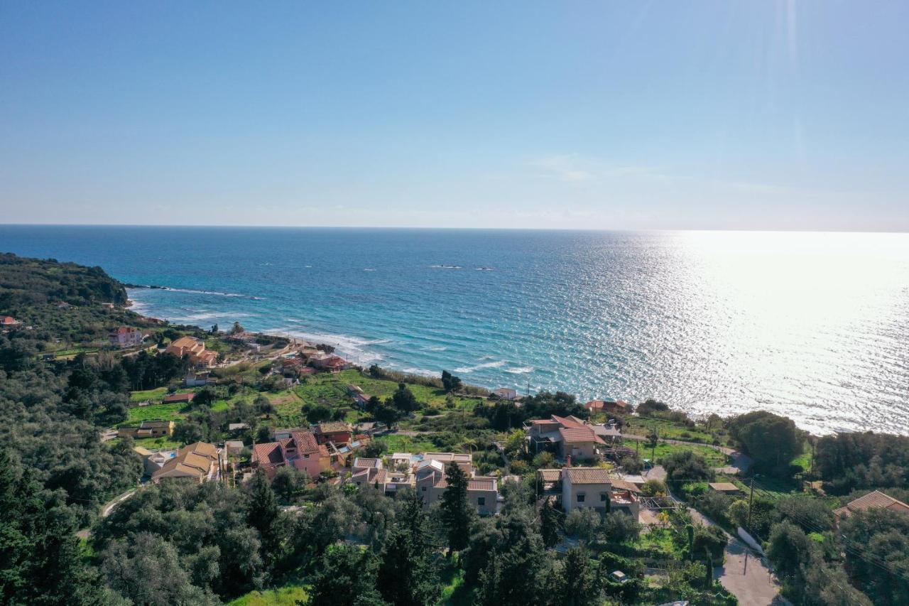 Апартаменты Amaryllis Seaview House By Guestcorfu Парамонас Экстерьер фото